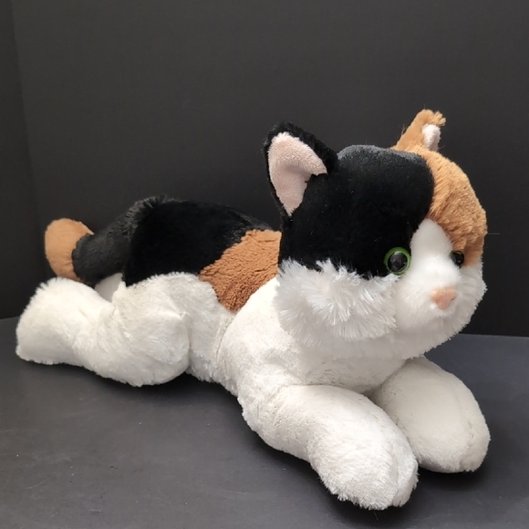 Aurora Grand Flopsie Esmeralda Plush Calico Cat Toy. - Picture 1 of 10